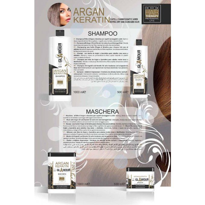 Shampoing Argan Kératine 500ml