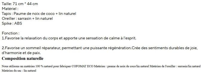 Tapis d'acupression