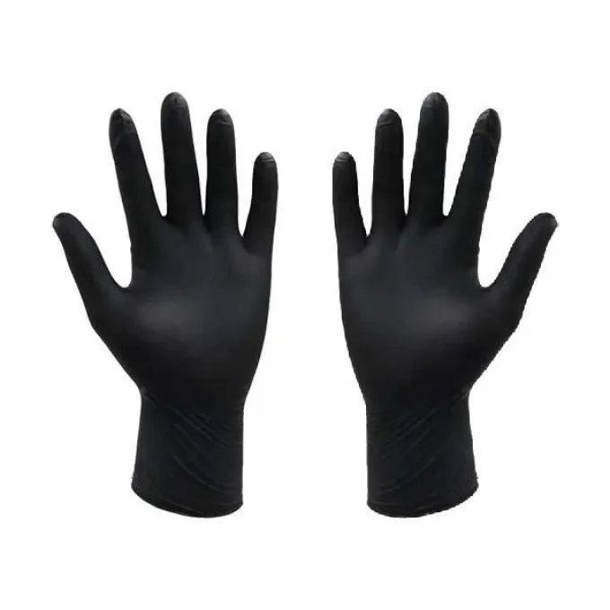 gants nitriles noir