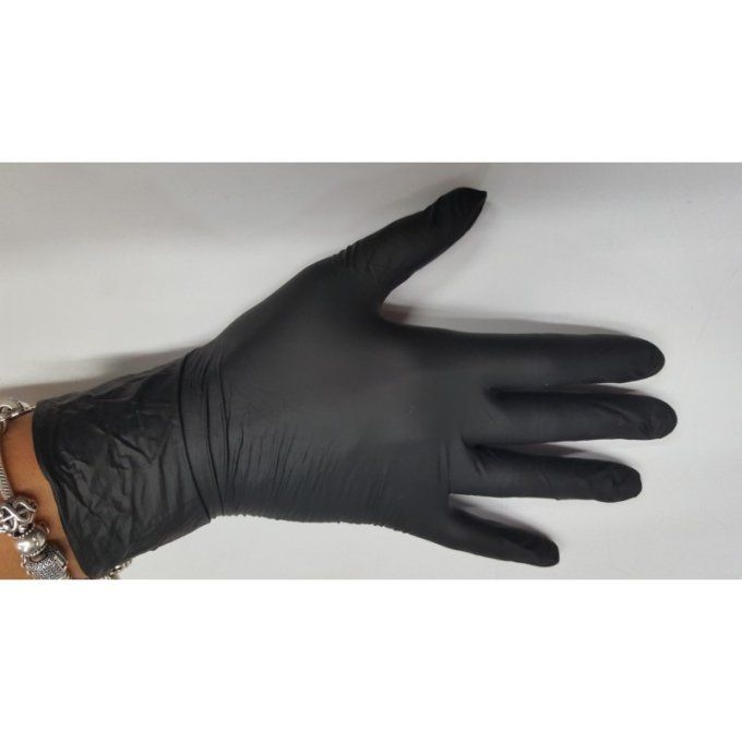 gants nitriles noir
