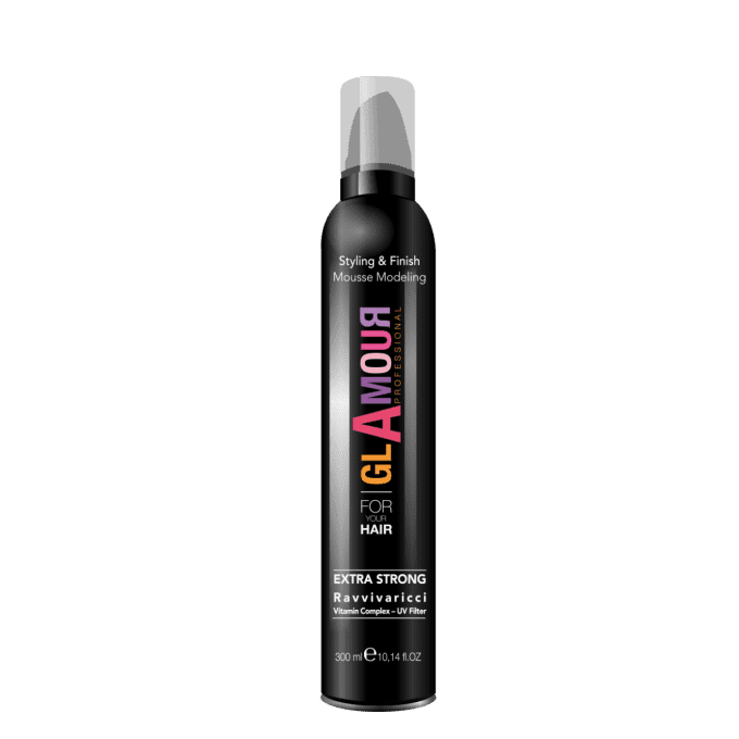 mousse Glamour 300ml extra volume par 6 soit 7.20€ l'unité