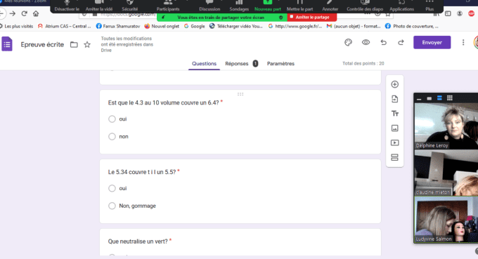 Cas diagnostics 2 jours 21 et 22 août